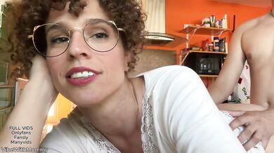 Horny Vlogger Stepmom Fucks College Guy
