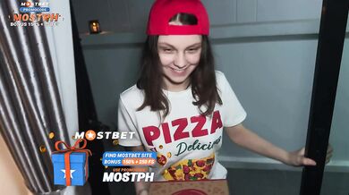 The Cute Delivery Girl ate my Pizza and was Fucked Hard for it