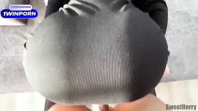 Sexy step sister In stockings wants me to fuck her tight leg cunt In doggystyle