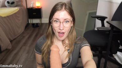ASMR Sloppy Blowjob * Your College Roommate Shows You ALL Her Tattoos * Emma Ruby