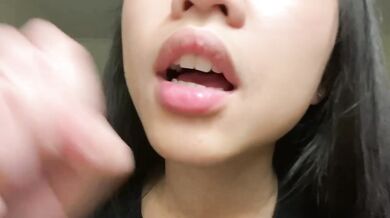 JOI Asian Cum Dumpster Begs For You To Stroke Your Cock And Nut In Her Mouth | Hinasmooth