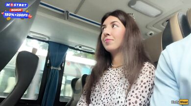 Public Cock Jerking Off On A Bus Full Of People - Made Him Cum Hard By Hand! - Cock Flashing