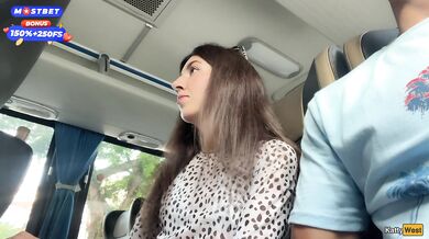 Public Cock Jerking Off On A Bus Full Of People - Made Him Cum Hard By Hand! - Cock Flashing