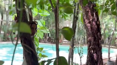 Skinny girl gets fucked wildly in Tulum