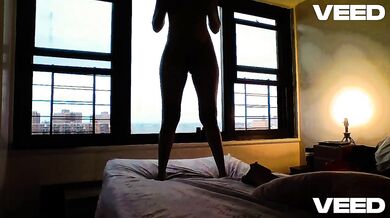 GOLDEN ADDITION Neighbor Standing At The WINDOW For Sensual Sex Ebony Manhattan Apartment