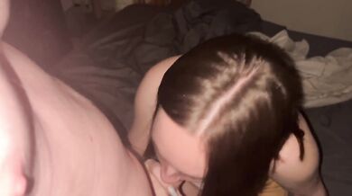 creampie Schoolgirl fucked after party