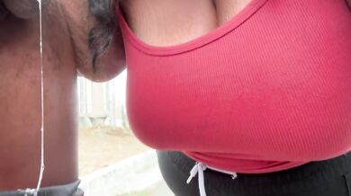 Double Cumshots & Throat Pie Outside My Job On Break