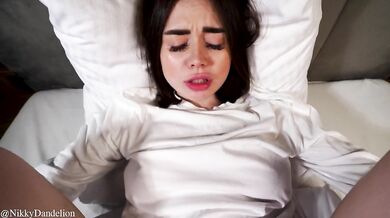 Very nice morning fuck (He woke me up with his dick) - Cum on big tits