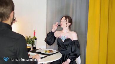 First date ended with hot sex in the toilet.