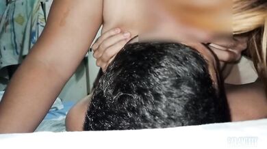 My husband is addicted to sucking my big natural tits that's why I always breastfeed him part III