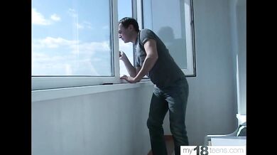 Girl Passionate Sucking Dick Friend of the Father and Doggystyle Fuck