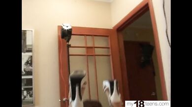 Girl Passionate Sucking Dick Friend of the Father and Doggystyle Fuck