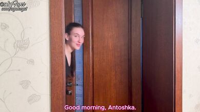 Antoshka fucked his stepmother in the ass for the first time. Cheating from the first person.