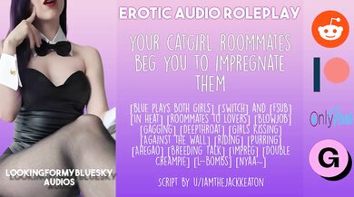 [Audio Roleplay] Adorable Catgirl Roommates Beg You to Impregnate Them!