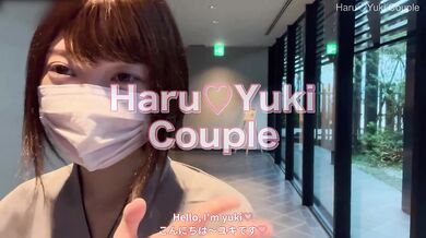 【素人】絶景!?貸切露天風呂での野外フェラ＆生SEX 素人カップル/美少女/色白美乳/中出し/フル動画(23分)/일본여대생과질내사정섹스