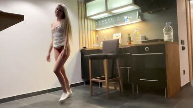 Incredible TikTok challenge pussylicking for beautiful blonde girl