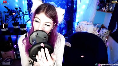 Shy catgirl licks in & around your ears ASMR roleplay sucking motuh sounds