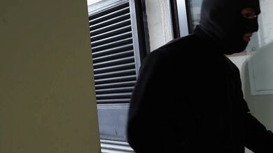 A thief broke into a house and fucked the married woman