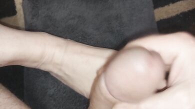 Amateur BBW footjob cock stomp cum denial