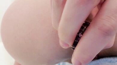 Cute teen's ASMR of a wet pussy and tight asshole