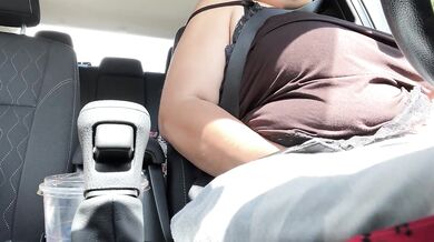 Masturbating in Self Driving Car (RISKY PUBLIC) OF: Bbaldie999