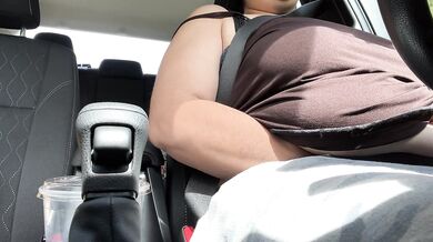 Masturbating in Self Driving Car (RISKY PUBLIC) OF: Bbaldie999