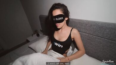 Sexy MILF rides a robber's cock and gets a huge cream pie in her wet pussy