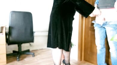 MILF gets hard cock in her hairy pussy after blowjob