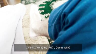 [ENG SUB]My stepsister helped me cum!