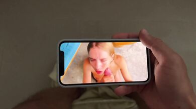 Pissing on pretty slut after rimming
