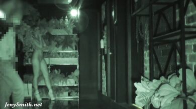 Jeny Smith got naked at the party in night club