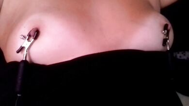 Slave girl Nadia pumps her pussy and then uses a vibrator and anal toy