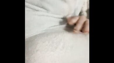 Masturbating with a full bladder and pissing all over my bed when I cum