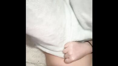 Masturbating with a full bladder and pissing all over my bed when I cum