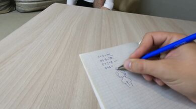 Horny Teacher In Stockings, Fucks and Gets Cum on Ass
