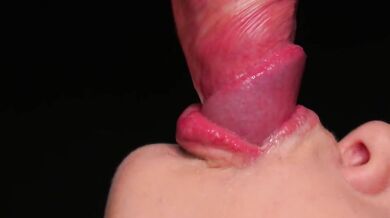 CLOSE UP: Best Milking BLOWJOB in your LIFE, All Cum in Mouth, Sloppy Sucking Dick ASMR