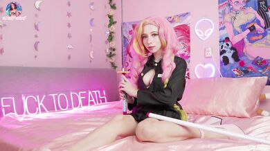 Demon Slayer Mitsuri Kanroji enjoy cock in her holes and get huge facial