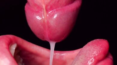 CLOSE UP: BEST Milking Mouth for your DICK! Sucking Cock ASMR, Tongue and Lips BLOWJOB
