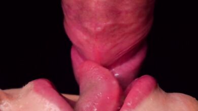 CLOSE UP: BEST Milking Mouth for your DICK! Sucking Cock ASMR, Tongue and Lips BLOWJOB