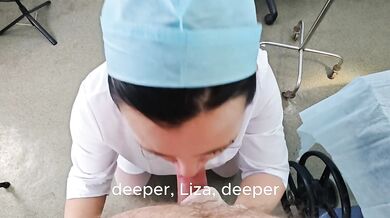 The doctor fucked a nurse with big tits