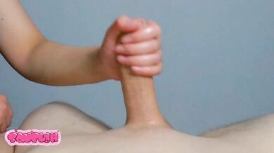 Grabbing his balls tight and get two loads as my reward! RUINED ORGASM, 2 HUGE LOADS