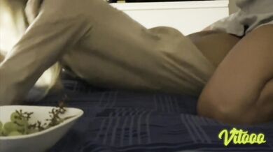 She´s face down, we have sex with her clothes on