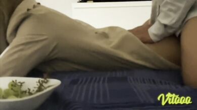 She´s face down, we have sex with her clothes on