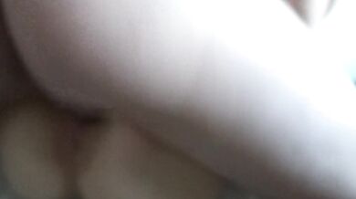 Destroying best friends wifes pussy close up with cum on her pussy