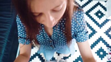Schoolgirl Caught Watching Porn Gets Load On Face