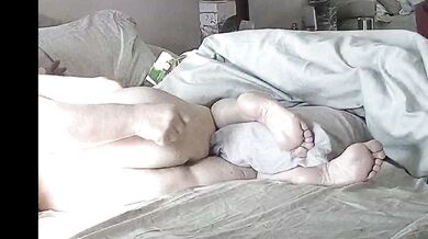 Granny Let's Me Finger Her Pussy Shows Soles of Feet & Ass