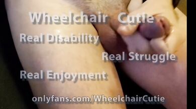 WheelchairCutie Receives Long Teasing Handjob from REAL Caregiver