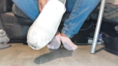 dirty wet socks