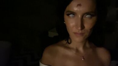 Amateur zombie slut bride sucked the sperm to the last drop