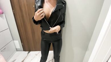 Fucked Leather escort direct in hall with creamy pussy